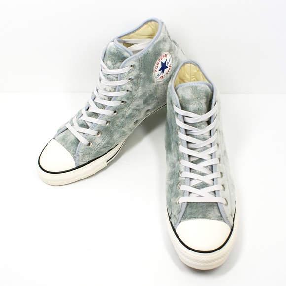 Converse Hi Top Sneaker Girly Gray Fur🐰 SALE NEW! - Picture 6 of 6